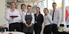 Students at the Kidderminster Academy Cafe